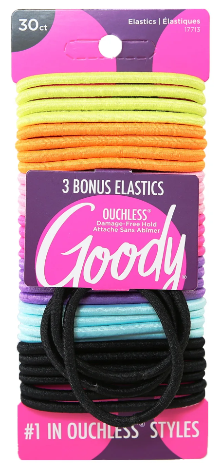 Goody Ouchless Neon Elastics With Bonus – 30 Pcs